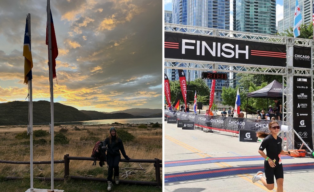 Sunrise over the water and racing the Chicago triathlon